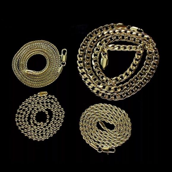 14k Gold 4 Chain Set - Picture 4 of 4